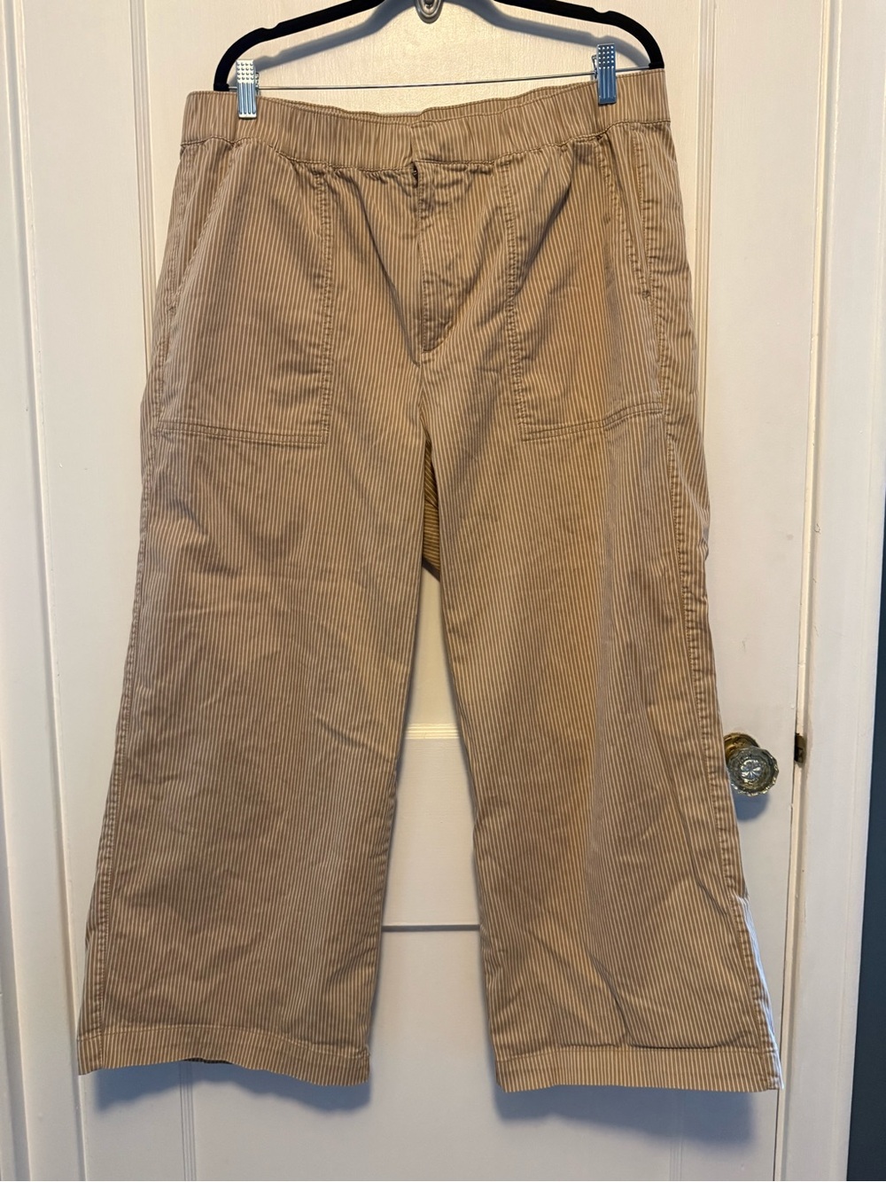 GAP high rise wide leg khakis